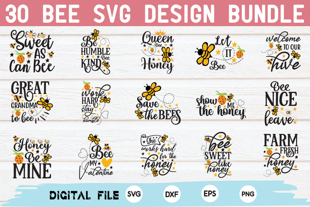 Bee Svg Bundle SVG md faruk hossain 