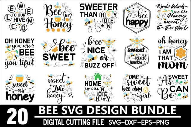 Bee Svg Bundle SVG md faruk hossain 
