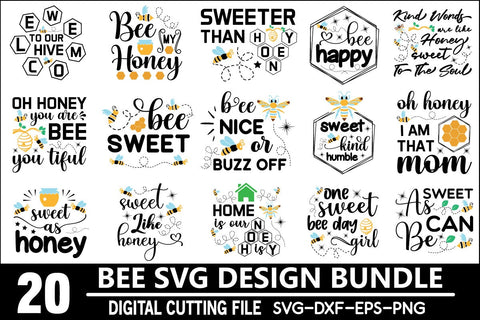 Bee Svg Bundle SVG md faruk hossain 