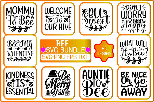 Bee SVG Bundle SVG Shahin alam 