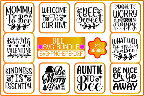 Bee SVG Bundle SVG Shahin alam 