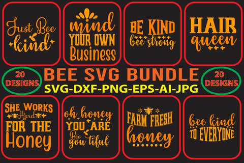 Bee SVG Bundle SVG Syaman 