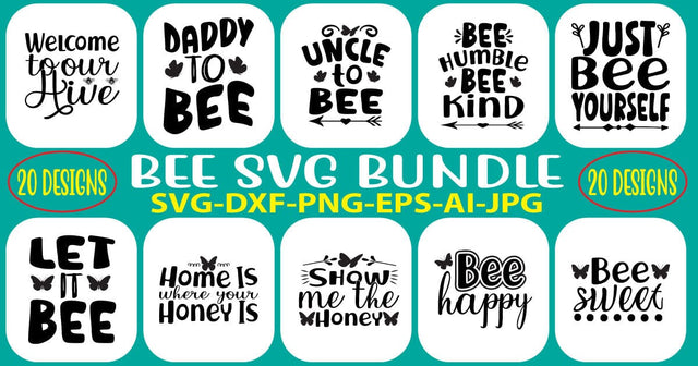 Bee SVG Bundle SVG Syaman 