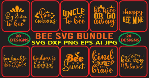 Bee SVG Bundle SVG Syaman 