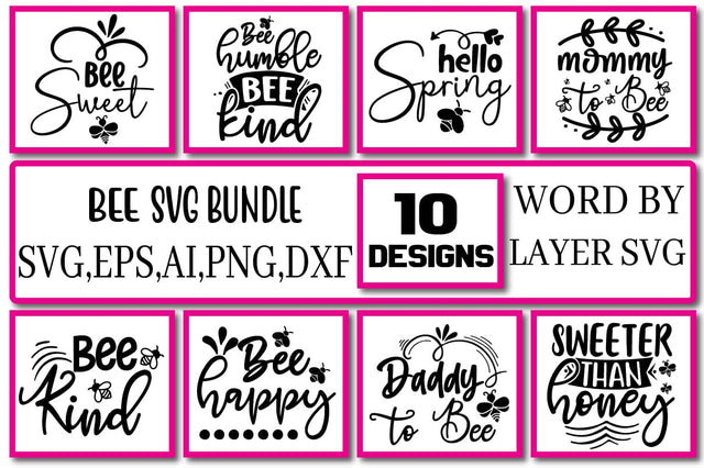 Bee Svg Bundle Vol.1 SVG Craftlabsvg24 