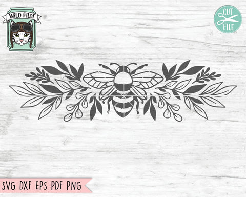 Bee SVG Cut File, Bee Border SVG Cut File, Honey Bee SVG, Bumble Bee svg, Bee Cut File, Save the Bees, Bee happy, Bee Kind, Insect svg File SVG Wild Pilot 