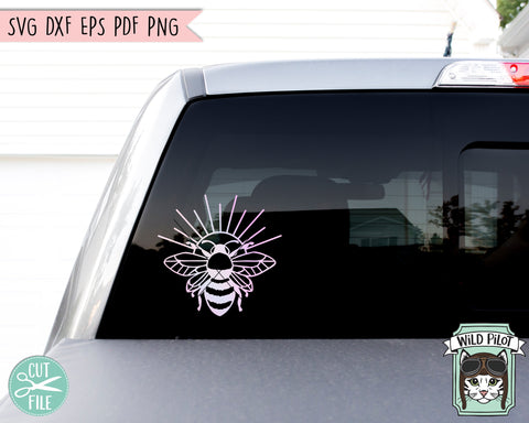 Bee SVG Cut File, Sun Bee SVG Cut File, Bee Clipart, Save the Bees svg File, Bee Kind svg, Bee Happy svg, Bee Kind Cut File, Honey Bee svg SVG Wild Pilot 