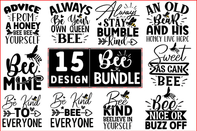Bee SVG Design Bundle SVG CraftingStudio 