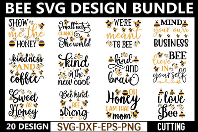 Bee Svg Design Bundle SVG md faruk hossain 