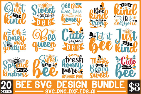 Bee Svg Design Bundle SVG SVGista 