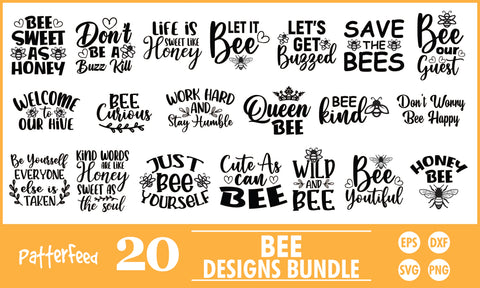 Bee SVG Designs Bundle SVG PatternFeed8 