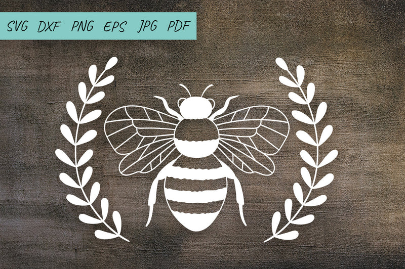 Bee svg file, Honey Bee svg, Bee cut file, Bumble Bee svg - So Fontsy