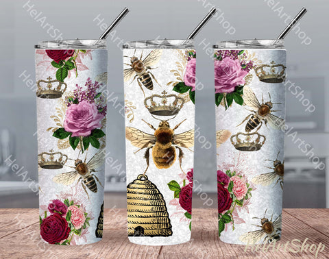 Bee Tumbler PNG | SKINNY TUMBLER Sublimation Sublimation _HelArtShop_ 