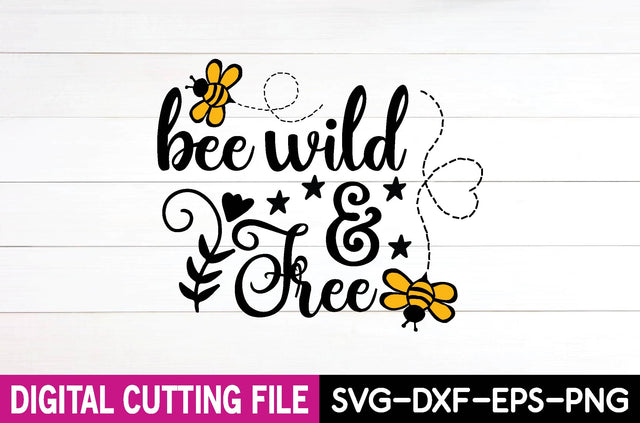 bee wild & free SVG md faruk hossain 