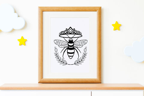 Bee With Flower SVG Bundle SVG Regulrcrative 