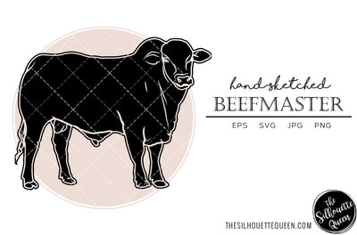 Beefmaster Sketch Vector SVG Loveleen Kaur 