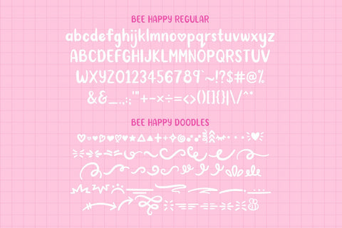 BeeHappy Font Duo Font TypeFairy 