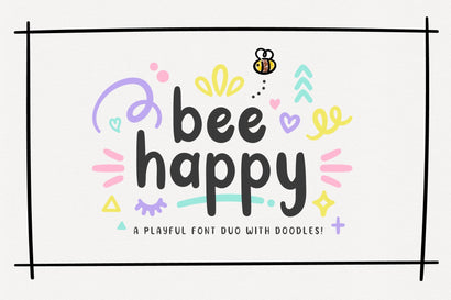 BeeHappy Font Duo Font TypeFairy 