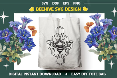 Beehive SVG Illustration SVG Nerd Mama Cut Files 