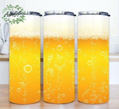 Beer 20oz Tumbler Wrap, Beer Tumbler Design, Beer Foam Tumbler Png, Beer Lover Gift, Digital Download Sublimation AdriOP 
