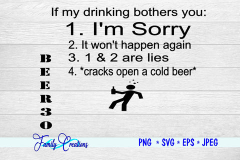 Beer 30 SVG Family Creations 