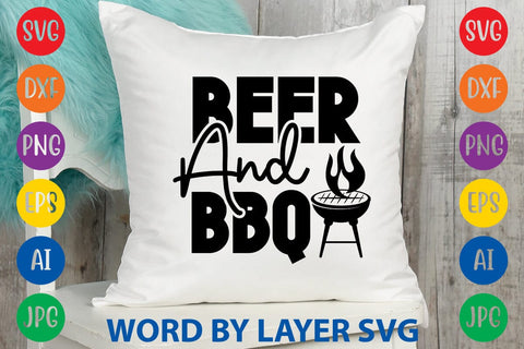 Beer And Bbq -2 SVG Design SVG Rafiqul20606 