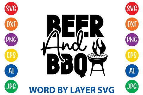 Beer And Bbq -2 SVG Design SVG Rafiqul20606 