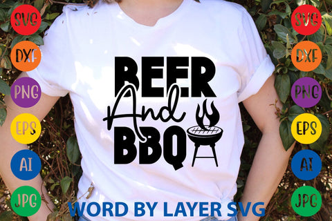 Beer And Bbq -2 SVG Design SVG Rafiqul20606 
