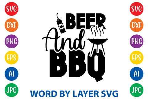 Beer And Bbq, BBQ SVG Design SVG Rafiqul20606 