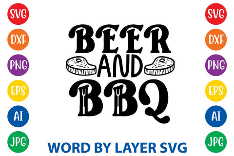 Beer And Bbq SVG Design SVG Rafiqul20606 