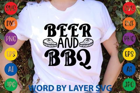 Beer And Bbq SVG Design SVG Rafiqul20606 