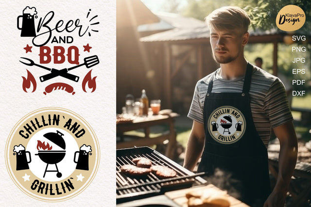 Beer and BBQ | Two Barbecue Svg| Funny Grilling Svg Saying SVG Klava P 