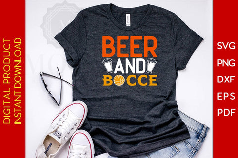 Beer And Bocce SVG PNG PDF Cut File SVG Creativedesigntee 