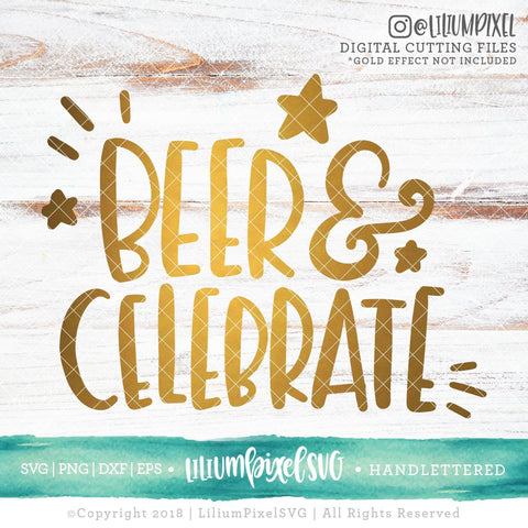 Beer and Celebrate SVG Lilium Pixel SVG 