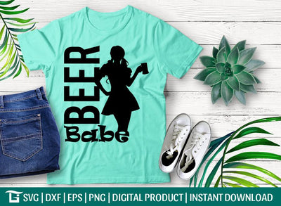 Beer Babe Svg Cut File, Beer Glass Svg, Beer Mom Svg, Drinking Svg, Alcohol Svg, Whiskey Girl Svg, T-shirt Design SVG ETC Craft 