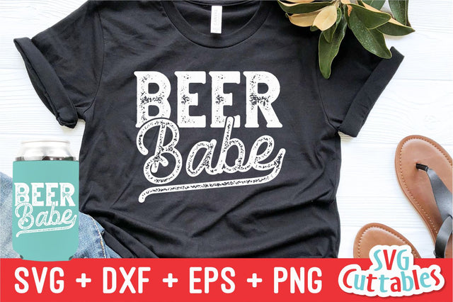 Beer Babe svg - Drinking Cut File - Funny svg - svg - dxf - eps - png - Silhouette - Cricut - Digital File SVG Svg Cuttables 