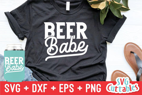 Beer Babe svg - Drinking Cut File - Funny svg - svg - dxf - eps - png - Silhouette - Cricut - Digital File SVG Svg Cuttables 