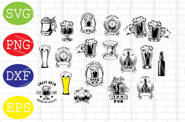 Beer Bottle Svg, Beer Mugs Svg SVG DigitalSvgFiles 