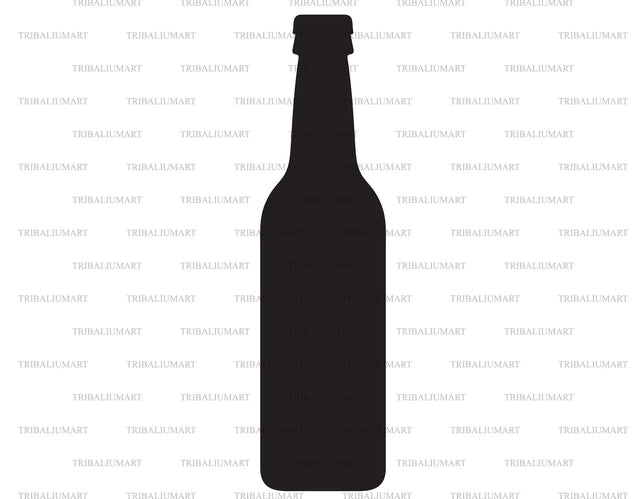 Beer bottle SVG TribaliumArtSF 
