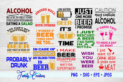 Beer Bundle 2 SVG Family Creations 