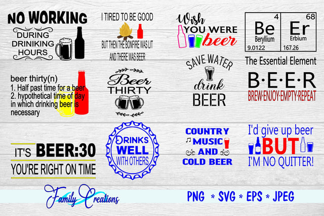 Beer Bundle SVG Family Creations 