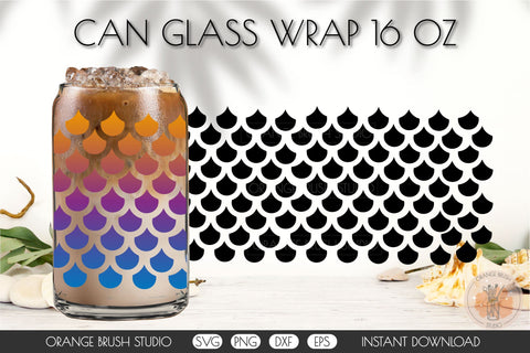 Beer Can Glass Wrap Bundle 20 SVG Designs for Libbey Glass SVG OrangeBrushStudio 