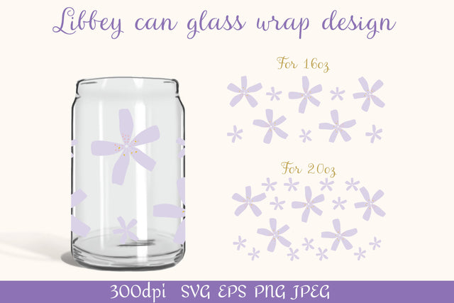 Beer can glass wrap design 16oz | Australian flowers SVG SVG LuckyTurtleArt 