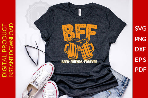 Beer Friends Forever BFF Best Beer SVG PNG PDF Cut File SVG Creativedesigntee 