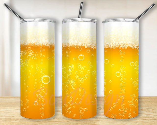 Beer Glass 20oz Skinny Straight Tumbler Sublimation Design Beer Tumbler PNG Digital Download Sublimation BouDesign 