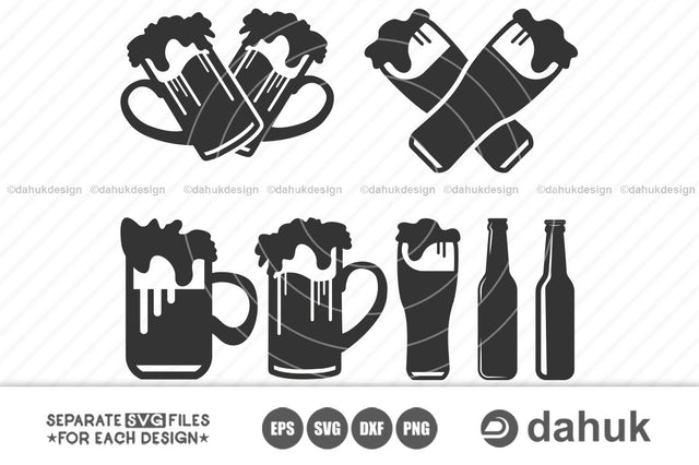 Beer Glass Mug svg | Beer Mug | Beer Mug Silhouette Clipart Cuttable Design SVG PNG DXF & eps Designs SVG dahukdesign 