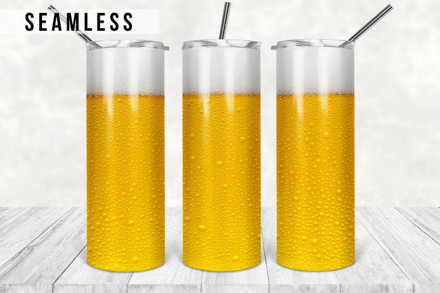 Beer Glass Sublimation Tumbler Designs, Beer 20oz Skinny Tumbler Wrap Template - PNG Digital Download Sublimation TumblersByPhill 