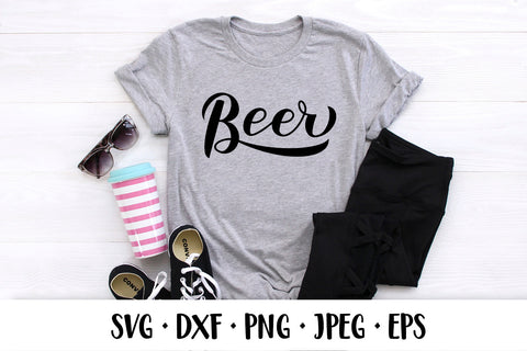 Beer hand lettered SVG SVG LaBelezoka 