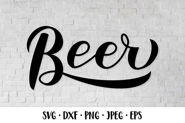 Beer hand lettered SVG SVG LaBelezoka 
