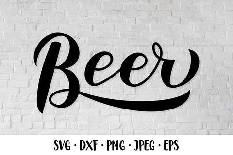 Beer hand lettered SVG SVG LaBelezoka 